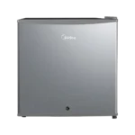 Midea 43L Single Door Bar Fridge - Silver - Lock