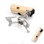 TOTAI Portable Cartridge Folding Stove 26/008 in red with a carry case