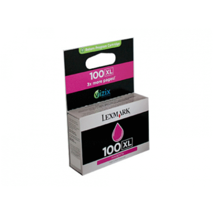 Lexmark 100XL Magenta High Yield Ink Cartridge Retail Packaging