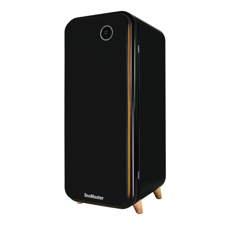 SnoMaster -14 Bottle Solid Door Single Zone Retro Wine Cooler -Black (VT-19DBPRO) - Image 2