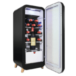 SnoMaster -14 Bottle Solid Door Single Zone Retro Wine Cooler -Black (VT-19DBPRO) - Image 3