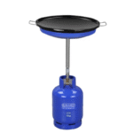 Cadac Skottel Braai 8309S with enamel-coated dish and tripod base