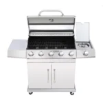Cadac 5 Burner Commander Gas Braai in Stainless Steel
