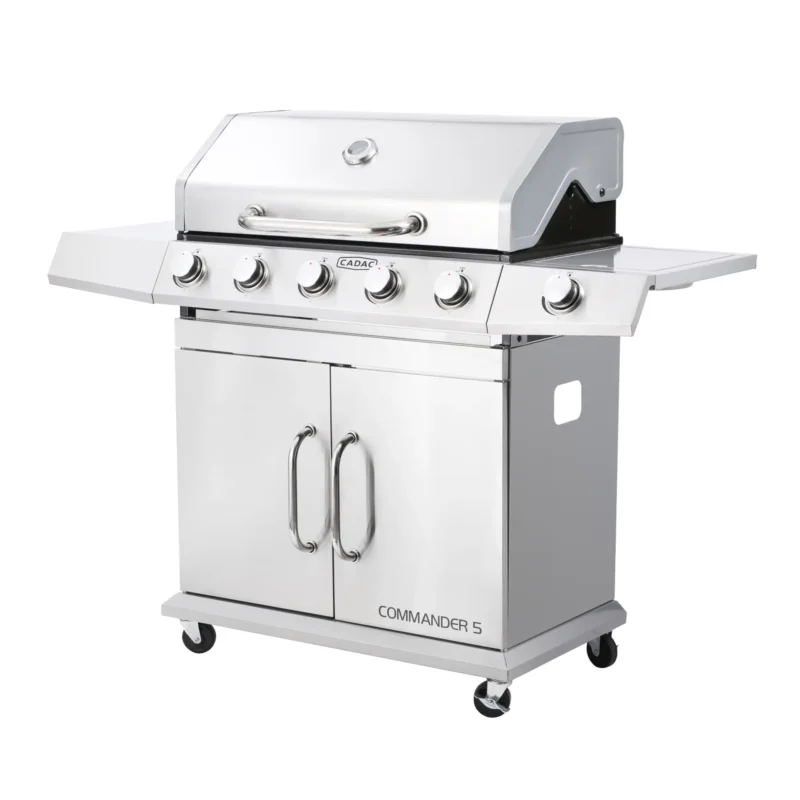 Cadac 5 Burner Commander Gas Braai -Stainless Steel - Image 3