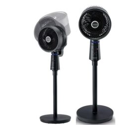 Kenwood Digital Pedestal Fan IFP25 – black pedestal fan with digital controls and adjustable height