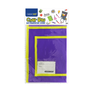 Marlin Kids Chairbag – Purple on classroom chair