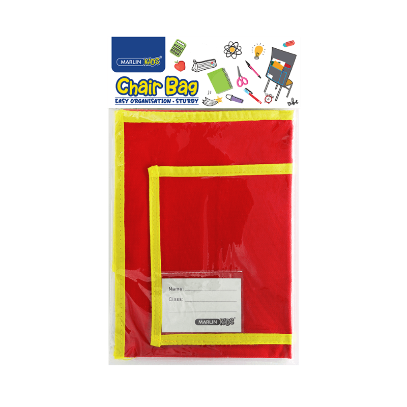 Marlin Kids Chairbag in red for school storage