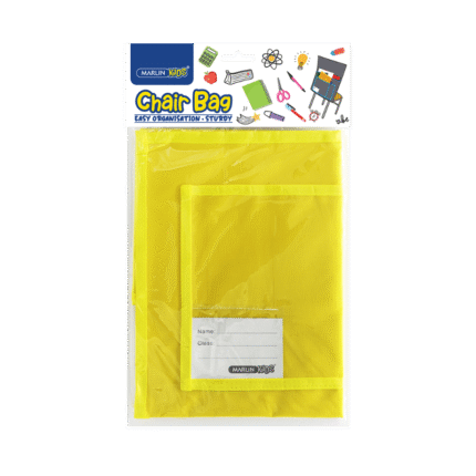 Marlin Kids Chairbag – Yellow classroom storage accessory