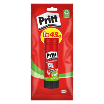 Pritt Glue Stick 43g for school, office, and craft use