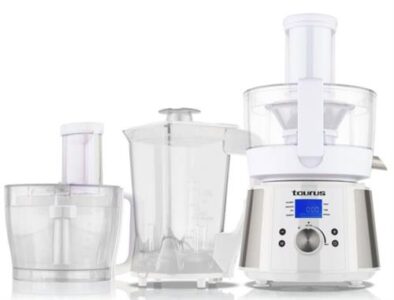Taurus De Cuinar food processor with blender, juicer and stainless steel bowl