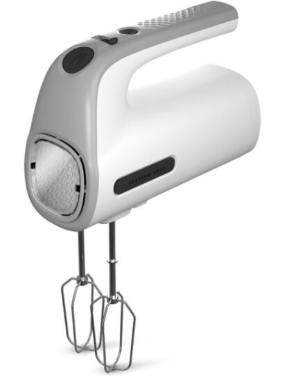 Taurus 5-speed grey hand mixer with kneading and mixing attachments