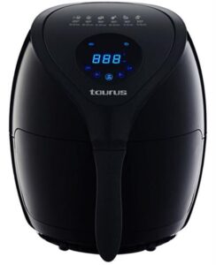 Taurus 3.6L Digital Air Fryer in black with LED timer display