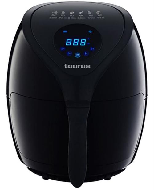 Taurus 3.6L Digital Air Fryer in black with LED timer display