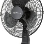 Alva 40cm Plastic Desk Fan Black 45W – Compact Oscillating Fan