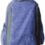 Macaroni Laureate Student Backpack – Two-Tone Blue/Grey, Waterproof