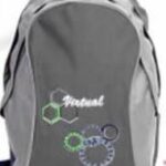 Macaroni Ateneo Student Backpack – Black and Grey, Waterproof, Dual Compartments