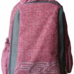 Macaroni Laureate Student Backpack – Waterproof Two-Tone Pink & Grey