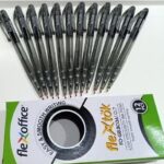 Flexoffice 0.7mm Black Retractable Gel Pens - Box of 12