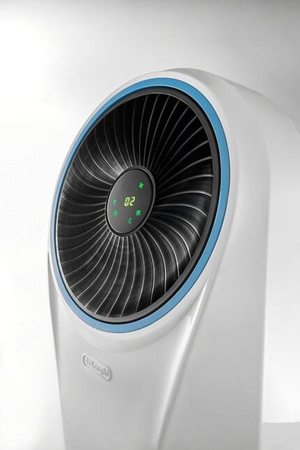 Delonghi EV250 Portable Evaporative Air Cooler – 4.5L Tank, Ionizer, Remote