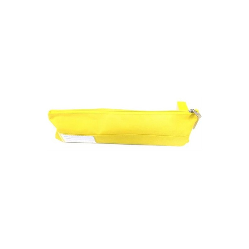 Marlin 1 Pocket Pencil Bag Yellow – single zip stationery pouch