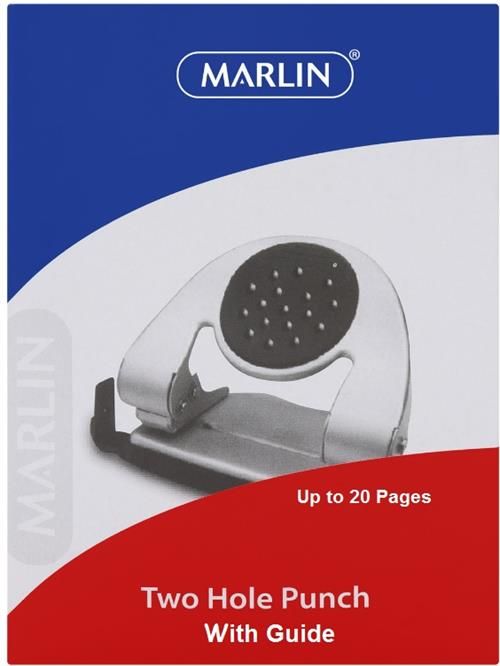 Marlin Punch With Guide – durable paper punch with alignment guide
