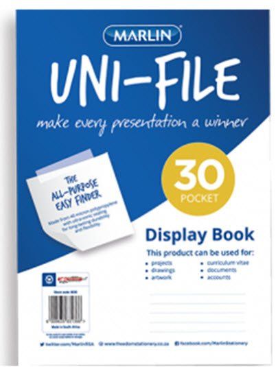 Marlin Uni-File A4 30 Page Flip File