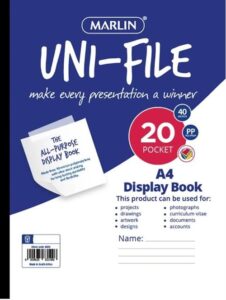 Marlin Uni-File A4 Flip File – 20 Page