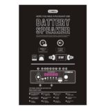 Omega 8" Portable Bluetooth Karaoke Speaker -80W Battery-Powered for Loadshedding & Parties (OP-82507) - Image 3