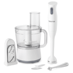 Taurus 1.8L Hand Blender Food Processor with Accessories – White
