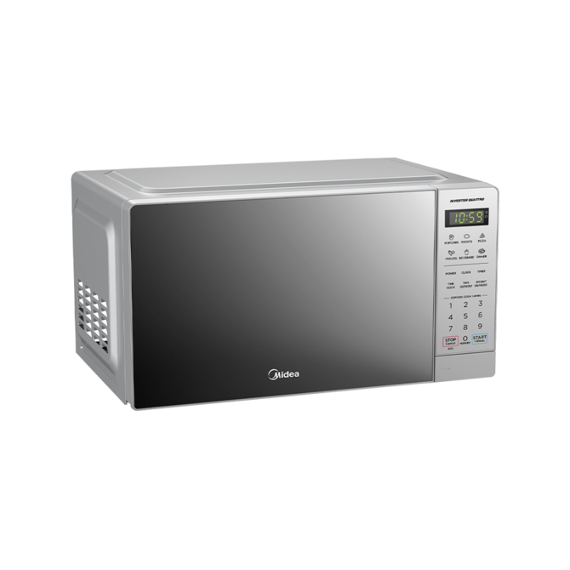 Midea 20L Digital Inverter Microwave Oven Silver EM20SILVER-MIRROR