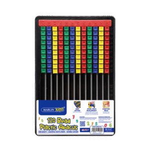 Marlin Plastic Abacus 120 Beads Flatboard for kids math learning