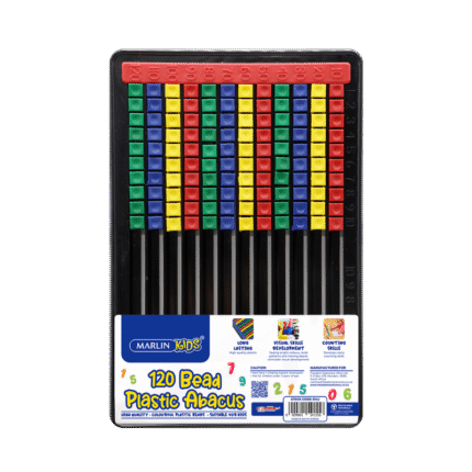 Marlin Plastic Abacus 120 Beads Flatboard for kids math learning