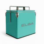 ELBA Metal Cooler Box with Handle and Lid – Mint