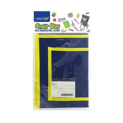 Marlin Kids Chairbag in navy blue for school storage