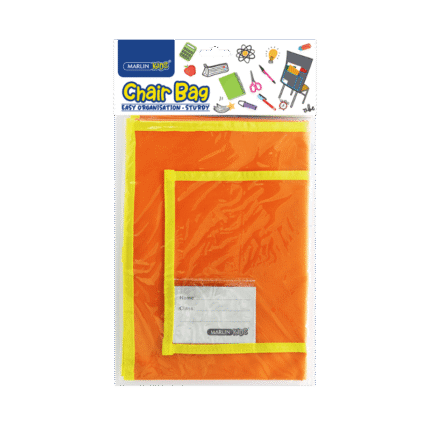 Marlin Kids Chairbag in orange for school storage