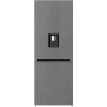 Defy 323L Satin Metallic Combi Fridge/Freezer with Water Dispenser DAC627