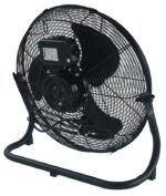Alva Air 40cm High Velocity Floor Fan ACS203B in matte black finish