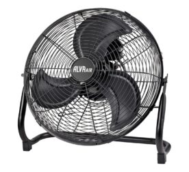 Alva Air 40cm High Velocity Floor Fan ACS203B in matte black finish