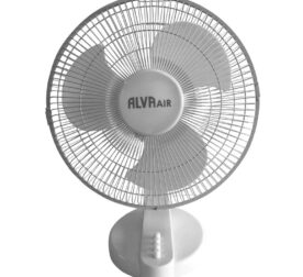Alva Air 30cm Plastic Desk Fan ACS205 in white