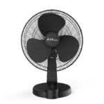 Alva Air 30cm Plastic Desk Fan ACS205B in black