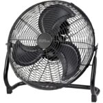 Alva Air 50cm High Velocity Floor Fan ACS210B in matte black finish