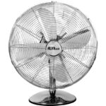 Alva Air 30cm Metal Desk Fan ACS211 in chrome finish