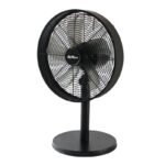 Alva Air 30cm Drum Desk Fan ACS212 in matte black finish