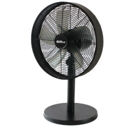 Alva Air 30cm Drum Desk Fan ACS212 in matte black finish