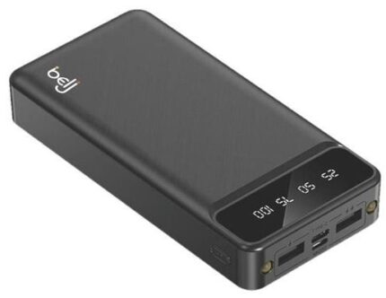 Belj 10000mAh Powerbank – LED Torch, LCD Display, Dual USB Output
