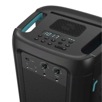 Hisense HP100 Party Rock Speaker with LED lights and wireless charging pad