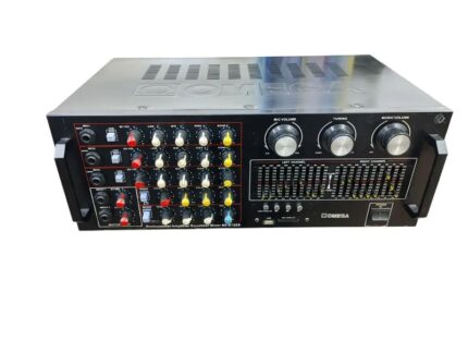 Omega AV-97223 Amplifier front panel with Bluetooth and USB inputs