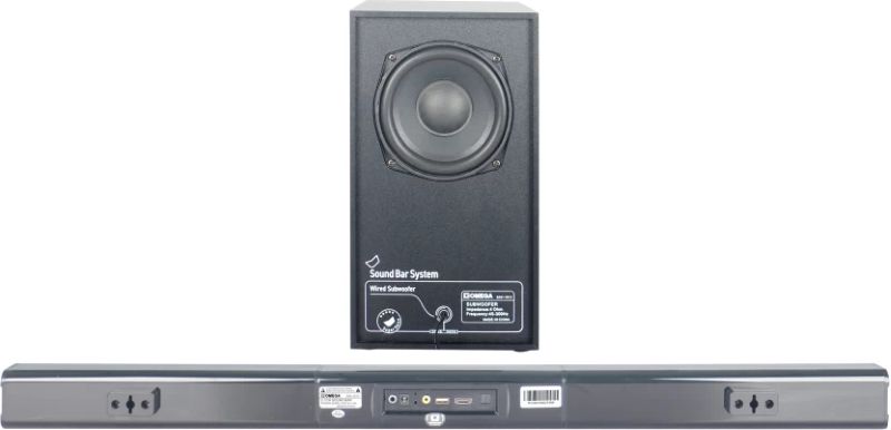 Omega SAV-101X Sound Bar with wired subwoofer and remote