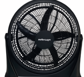 Mellerware 50cm Floor Fan Air BLACK 35980 front view