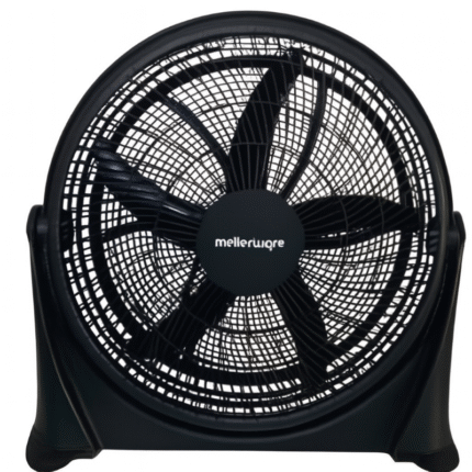 Mellerware 50cm Floor Fan Air BLACK 35980 front view